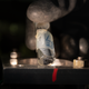 Lanthanum foil held in a glove box full of inert gas